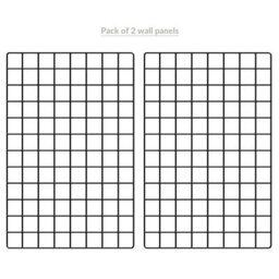 Pack Of 2 Wall Hanging Grid Panels - Pukkr - thumbnail 6