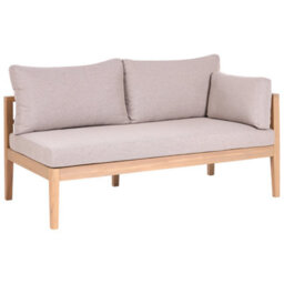 Beliani Garden Lounge Set With Table 3 Seater Talla Acacia Wood Light Brown - thumbnail 7
