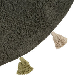 Beliani Kids Rug Kodinhi  Dark Green 120 Cm Cotton - thumbnail 5