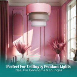 Giggi 3-Tier Fabric 30Cm Easy-Fit Ceiling Light Shade/lamp Shade For Table Lamps, Floor Lamps, Living Room, Bedroom - thumbnail 7