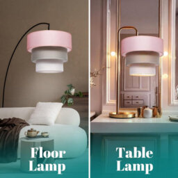 Giggi 3-Tier Fabric 30Cm Easy-Fit Ceiling Light Shade/lamp Shade For Table Lamps, Floor Lamps, Living Room, Bedroom - thumbnail 6