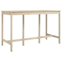Vidaxl Bar Table 180X80X110 Cm Solid Wood Pine - thumbnail 2