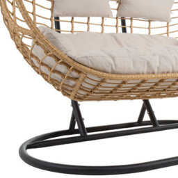 Charles Bentley Double Hanging Swing Chair Seat H196 X D117 X W167Cm Natural - thumbnail 8