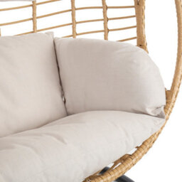 Charles Bentley Double Hanging Swing Chair Seat H196 X D117 X W167Cm Natural - thumbnail 9