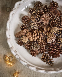 Dibor Ceramic Wave Potpourri Dish, 40 Cm Crackle Glaze Decorative Bowl For Fruit And Centrepieces - thumbnail 2