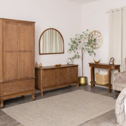 Melody Maison Dark Wood Framed Arched Wall & Leaner Mirror - 60Cm X 140Cm - thumbnail 7