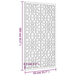 Walplus Garden Wall Decoration 105X55 Cm Corten Steel Moorish Design - thumbnail 8