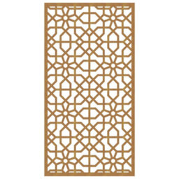 Walplus Garden Wall Decoration 105X55 Cm Corten Steel Moorish Design - thumbnail 4