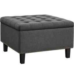 Yaheetech Ottoman Bench With Storage Dark Grey - thumbnail 2
