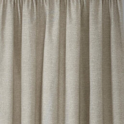 Dreams & Drapes Pembrey Textured Pair Of Natural Pencil Pleat Curtains With Tie-Backs - thumbnail 4