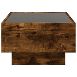 Berkfield Coffee Table With Led Smoked Oak 70X50X30 Cm Engineered Wood - thumbnail 7