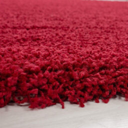 Abaseen 120X170 Cm Red Shaggy Rug - Soft Touch Thick Pile Modern Rugs - Washable Area Rugs For Home And Office - thumbnail 2
