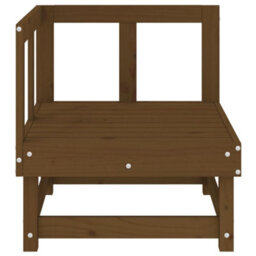 Berkfield Garden Corner Sofa Honey Brown Solid Wood Pine - thumbnail 3