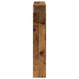 Berkfield Led Headboard Old Wood 100X18.5X103.5 Cm Engineered Wood - thumbnail 7