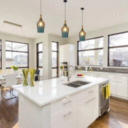 Simple Lighting Glass E27 Pendant Light With Green Tint And Gold Accent, 390mm Height - thumbnail 2