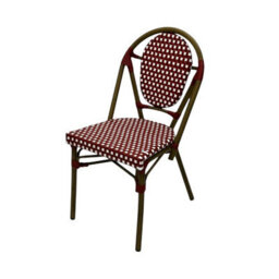 Red Paris Bistro Chairs Cafe & Garden Chair Be Furniture - thumbnail 2