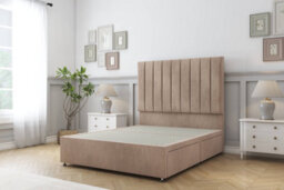"Comfort Tokyo Mink Naples Divan Bed Base 2 Drawers Same Side - 54"" Floor Standing  4'6 Double" - thumbnail 2
