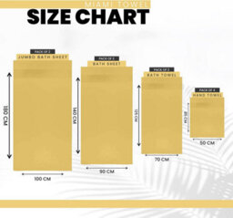 Gc Gaveno Cavailia 2Pk Miami Bath Towel 70X125 Ochre 700 Gsm Quick Drying & Super Absorbent Bath Towel Set - thumbnail 2
