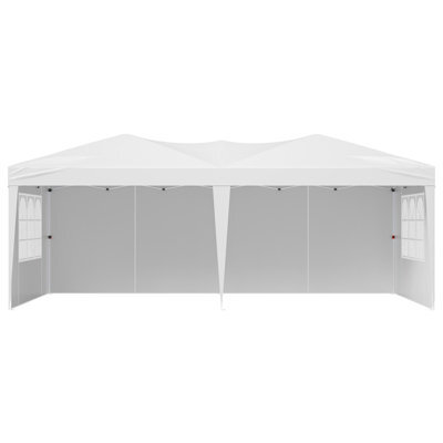 Vevor 10X20 Ft Pop Up Canopy, Instant Gazebo With 3 Sidewalls & 2 Windows, Height Adjustable Shelter - image 1