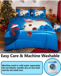 TheWhiteWater Limited Christmas Snowman Duvet Set 3D Print Polycotton Bedding Set - thumbnail 2