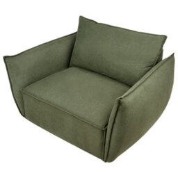 Beliani  Armchair Kunes Fabric Green - thumbnail 6