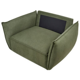 Beliani  Armchair Kunes Fabric Green - thumbnail 7
