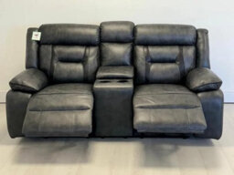 Nova Electric Recliner 3+2 Seater Sofa Set With Cupholders  Usb Charging Ports  Elephant Grey  3 And 2 Seater  Leather Sofa - thumbnail 4