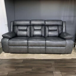 Nova Electric Recliner 3+2 Seater Sofa Set With Cupholders  Usb Charging Ports  Elephant Grey  3 And 2 Seater  Leather Sofa - thumbnail 2