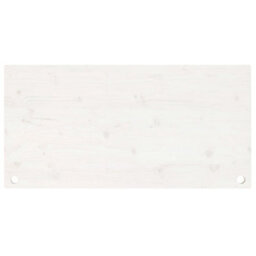 Berkfield Desk Top White 100X60X2.5 Cm Solid Wood Pine - thumbnail 4