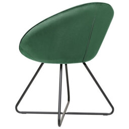 Beliani Dining Chair Floby Ii Velvet Emerald Green - thumbnail 5