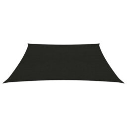 Berkfield Sunshade Sail 160 G/m2 Black 2.5X2.5 M Hdpe - thumbnail 2