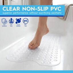Harbour Housewares Non-Slip Bath Mat - 100 X 40Cm - thumbnail 2