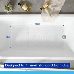 Harbour Housewares Non-Slip Bath Mat - 100 X 40Cm - thumbnail 5