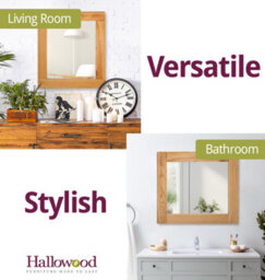 Hallowood Furniture Waverly Oak - Oak Framed Mirror (Mir680) - thumbnail 6