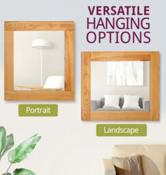 Hallowood Furniture Waverly Oak - Oak Framed Mirror (Mir680) - thumbnail 5