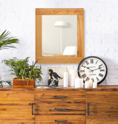 Hallowood Furniture Waverly Oak - Oak Framed Mirror (Mir680) - thumbnail 1