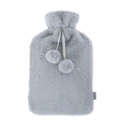 Livivo Handwarmer Hot Water Bottle - Grey Plush - image 1