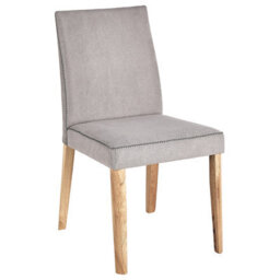 Beliani Set Of 2 Dining Chairs Phola Fabric Grey - thumbnail 5