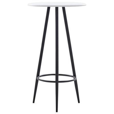 Berkfield Bar Table White 60X107.5 Cm Mdf - image 1