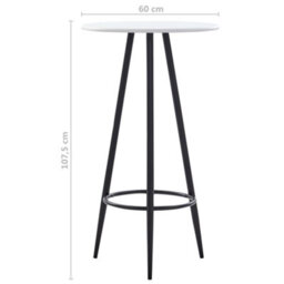 Berkfield Bar Table White 60X107.5 Cm Mdf - thumbnail 4