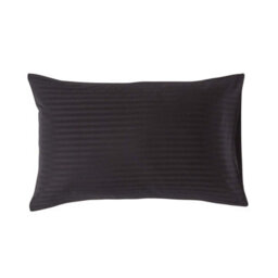 Homescapes Black Egyptian Cotton Satin Stripe Housewife Pillowcase 330 Tc