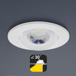 Long Life Lamps Company 3W Adjustable Round Led Recessed Ceiling Downlight 6500K Clr19 - thumbnail 6