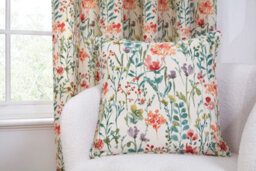 Sundour Amaryllis - Fully Lined Floral Curtains - Pencil Pleat - Polycotton (Multi,cushion Cover 18'' X 18''(Single)) - thumbnail 5