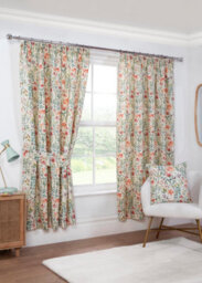 Sundour Amaryllis - Fully Lined Floral Curtains - Pencil Pleat - Polycotton (Multi,cushion Cover 18'' X 18''(Single)) - thumbnail 1