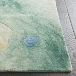Multicolored Viscose , Wool Abstract , Optical/(3D) Handmade , Luxurious ,  Wool Rug For Living Room, Bedroom - 114Cm X 175Cm - thumbnail 6