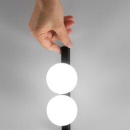 Ideal Lux Ping Pong 2 Light Wall Lamp Black 500Lm 3000K - thumbnail 2