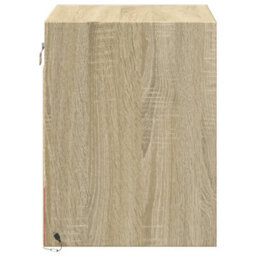 Berkfield Wall-Mounted Bedside Cabinets With Led Lights 2 Pcs Sonoma Oak - thumbnail 8
