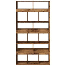 Berkfield Classic Room Divider Old Wood 100X33X187.5 Cm Engineered Wood - thumbnail 4