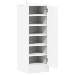 Berkfield Durable Shoe Cabinet White 32X35X92 Cm Engineered Wood - thumbnail 5