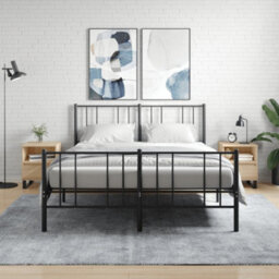 Berkfield Bedside Cabinets 2 Pcs Sonoma Oak 40X35X50 Cm Engineered Wood - thumbnail 1